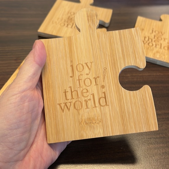 Bamboo wood coasters - Picture 2 of 3